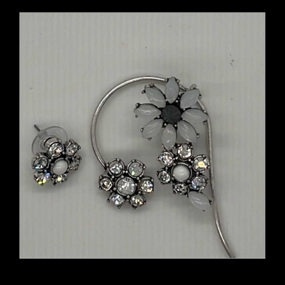 Betsey johnson something new cuff and stud earrings